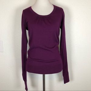 The Limited purple wool scoop neck sweater small